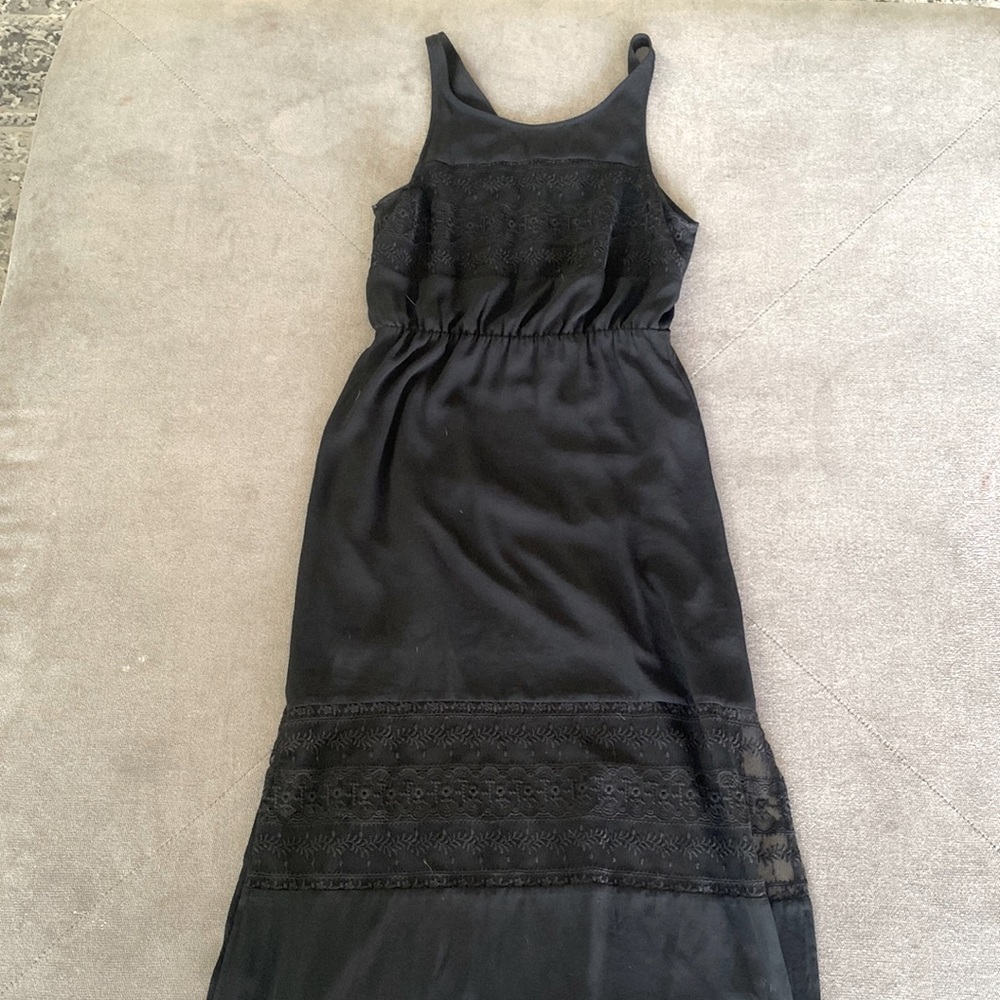 Black maxi dress